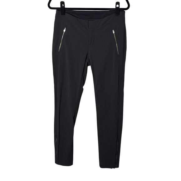 Athleta Wander Skinny Pant Ankle Zip Black Outdoor Hiking Size 6 - Picture 2 of 11
